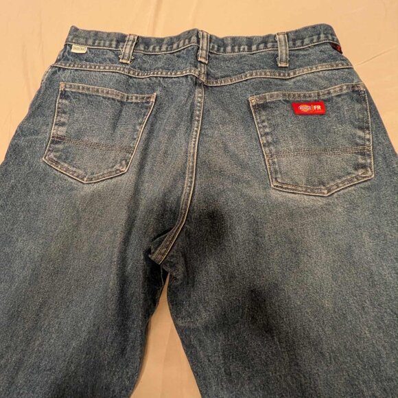 Dickies Jeans Men's Size 36" x 26" Fire Resistant Medium Wash Pullon Denim - Picture 15 of 16